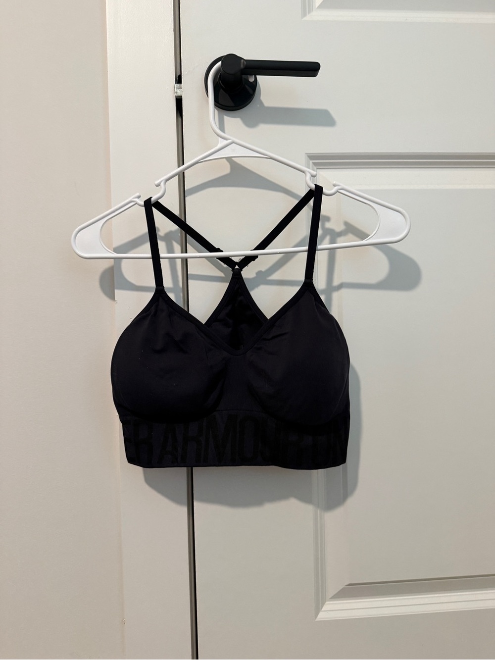 Under Armour Black Strappy Seamless Bralette